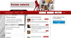 Desktop Screenshot of partnerselectie.nl