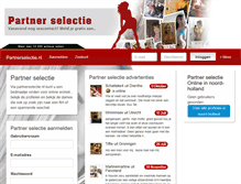 Tablet Screenshot of partnerselectie.nl